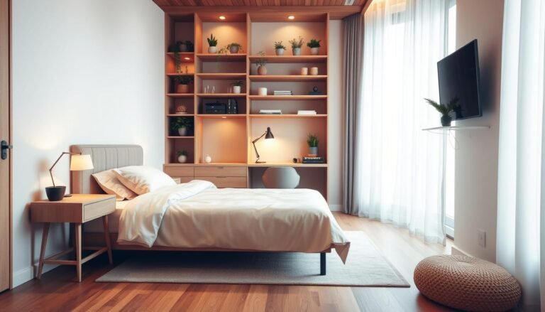 How to arrange a small bedroom