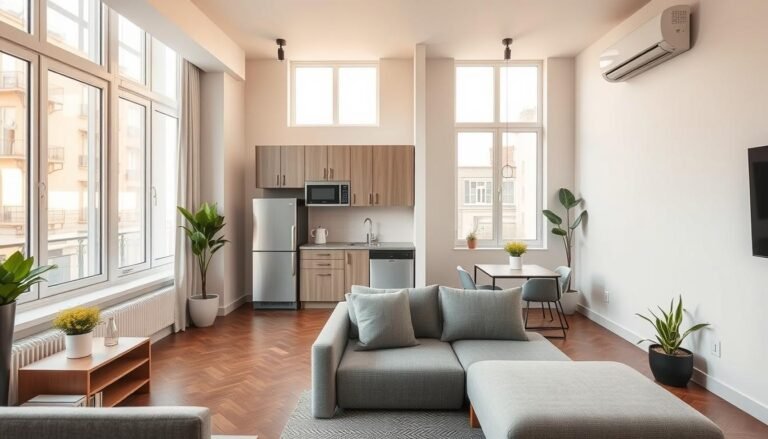 Studio apartment layout