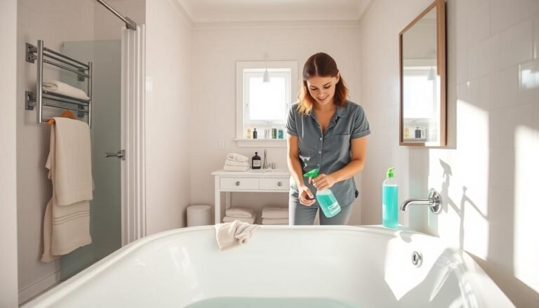 how to clean a bathroom