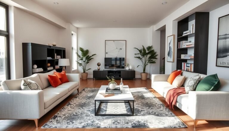 long narrow living room