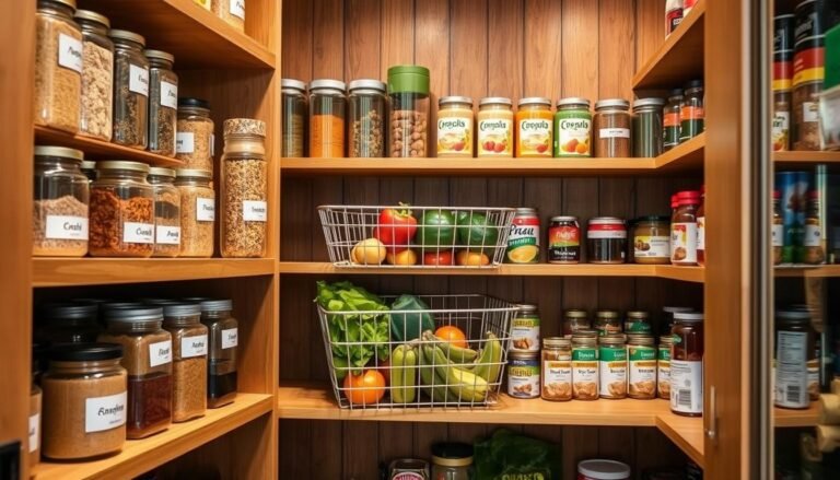 organizing pantry