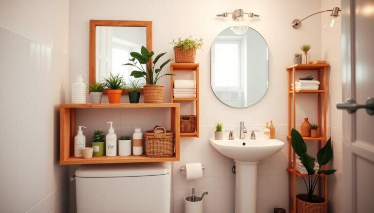 over the toilet storage